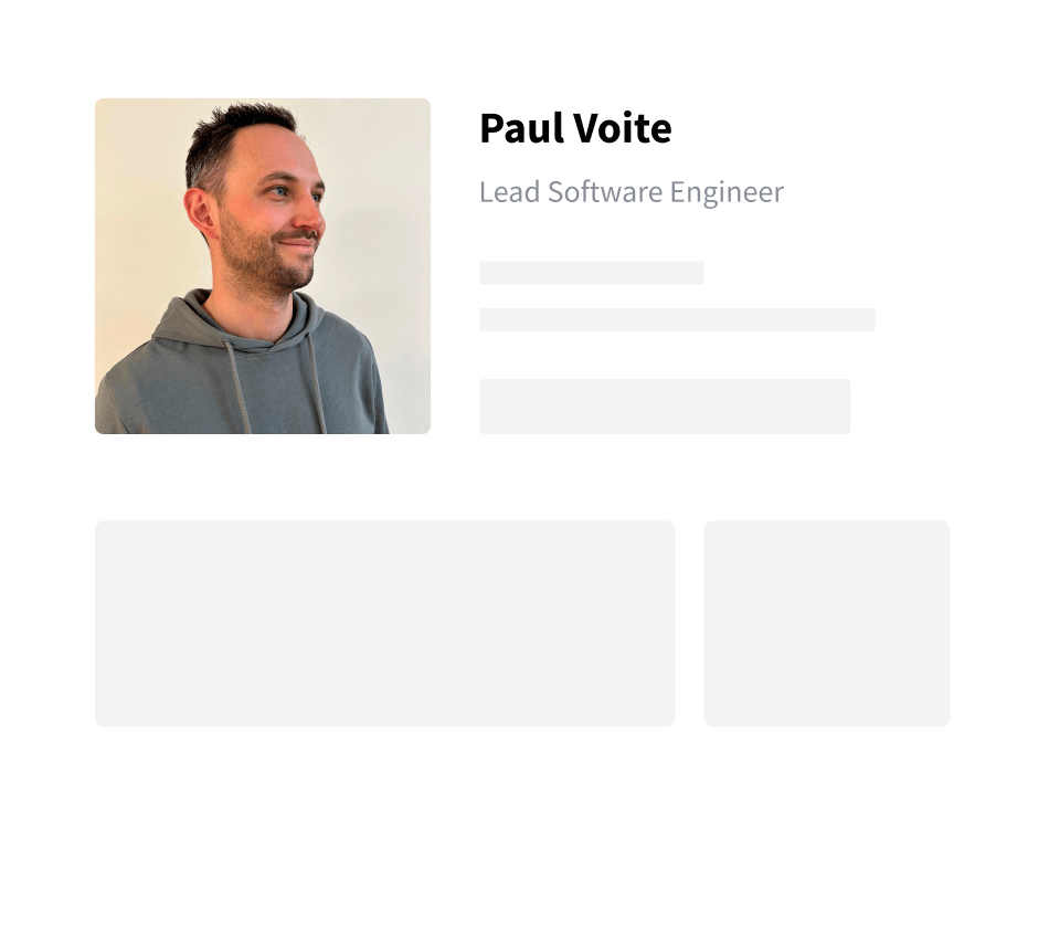 Paul Voite, Lead Software Engineer